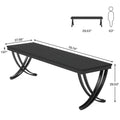 78.74 - Inch Extra Long Double Computer Desk with Stylish Metal Legs for Home Office